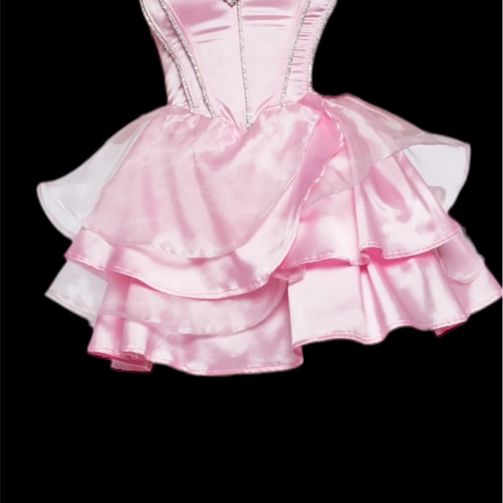 Dolls Kill Glinda Wicked Bubbly witch Pink Fairy Costume M NWT - Picture 2 of 14